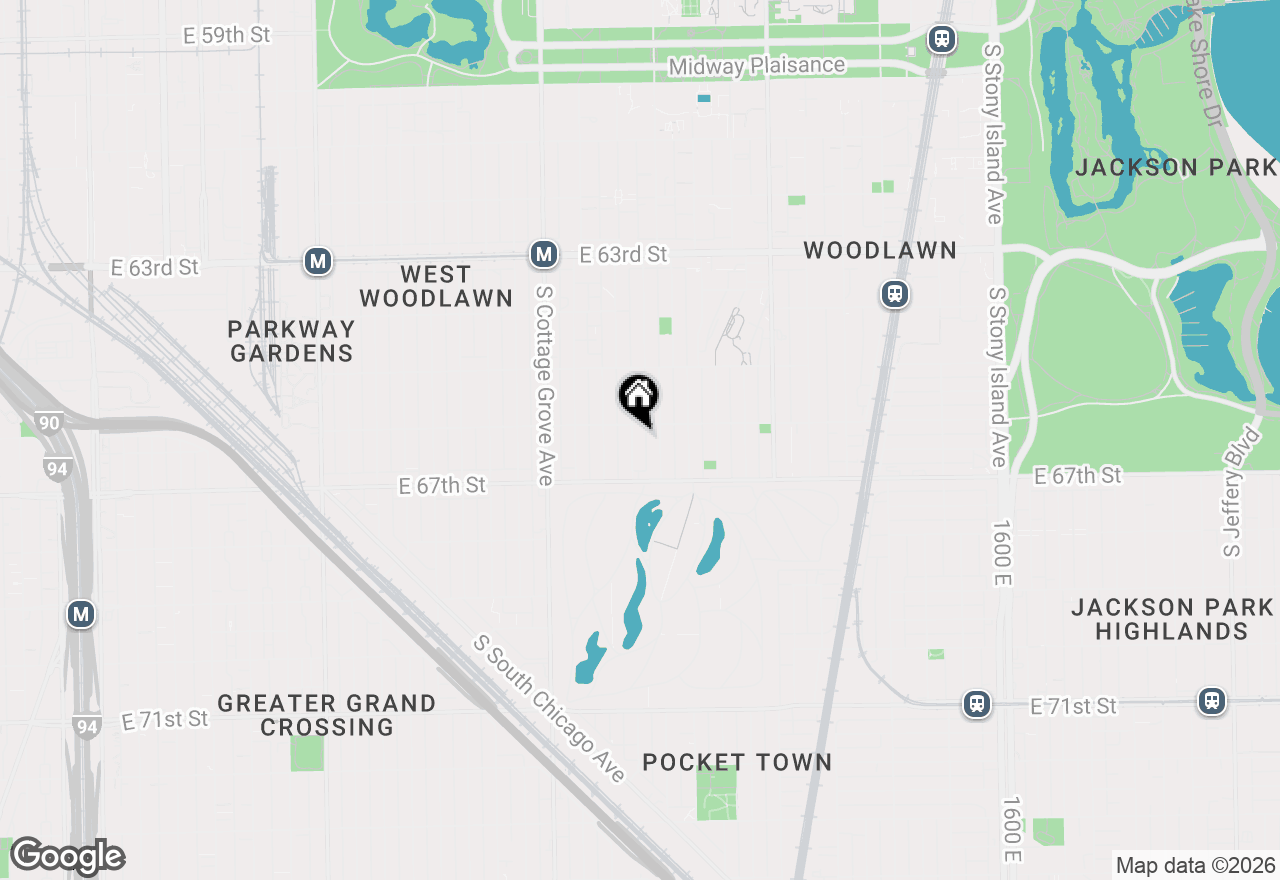Map of 6615 S Ingleside Avenue, Chicago, IL 60637