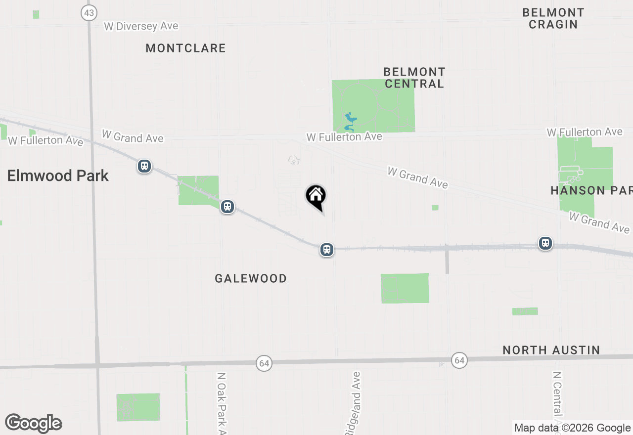 Map of 2102 N Nagle Avenue #2, Chicago, IL 60707