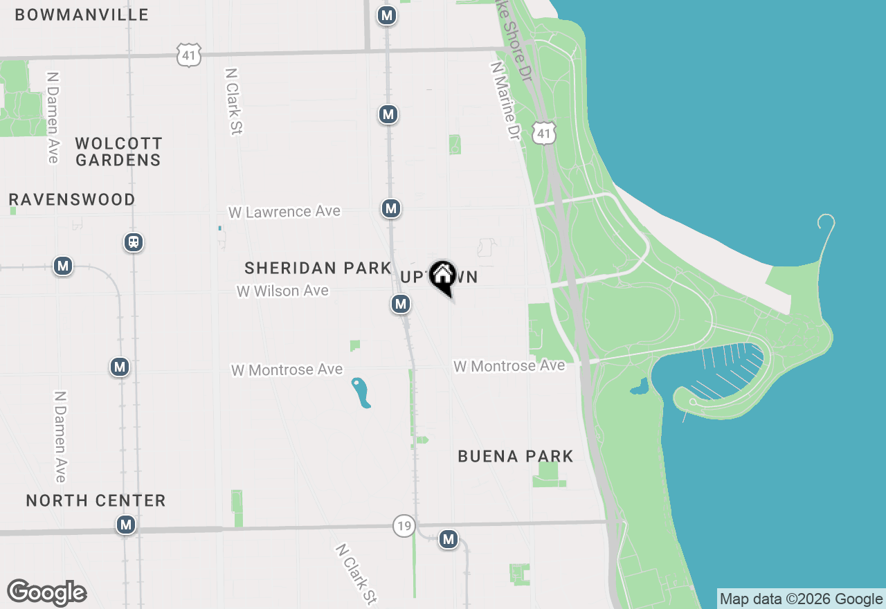 Map of 4536 N Sheridan Road #303, Chicago, IL 60640