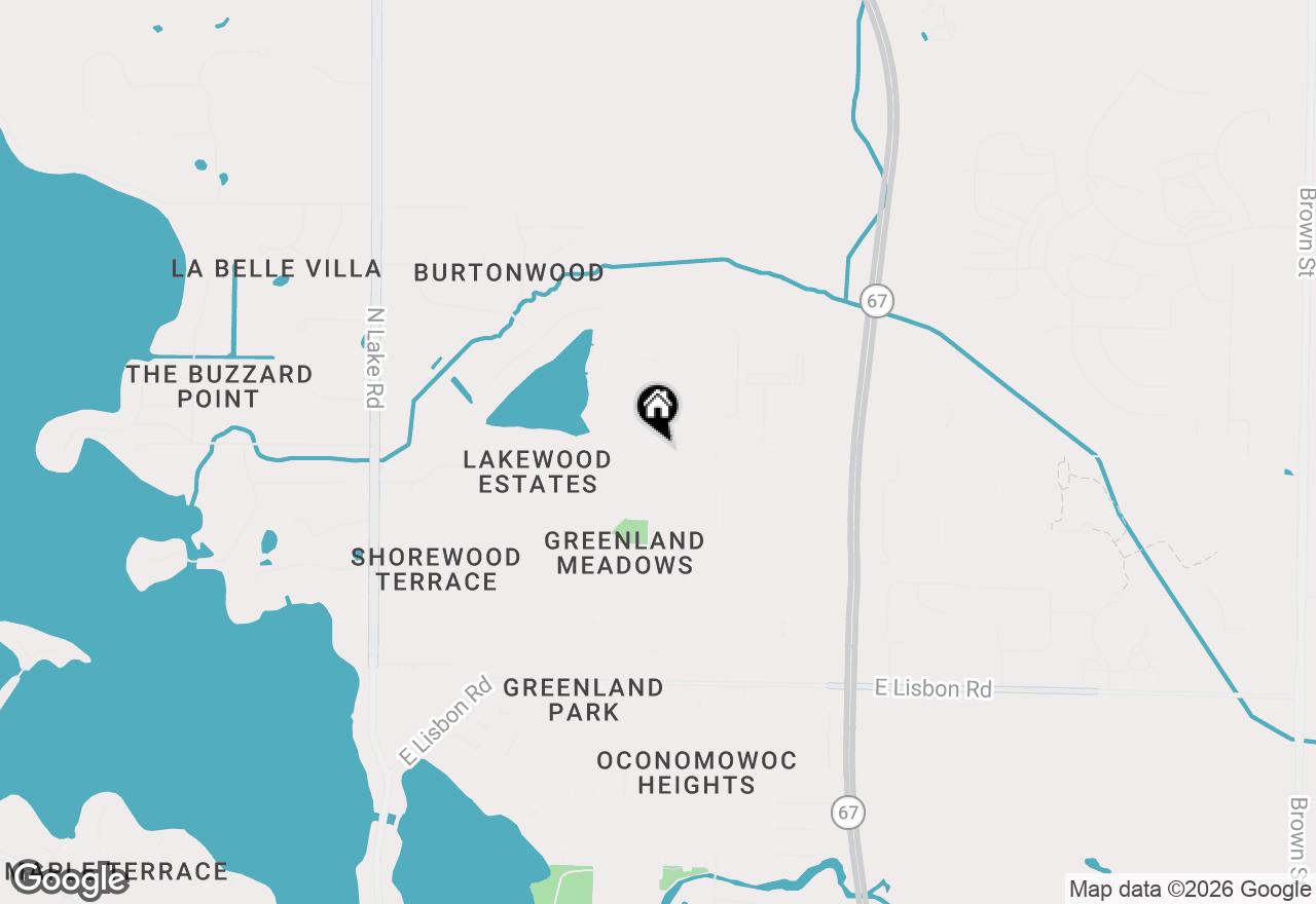 Map of 1315 Lily Rd, Oconomowoc, WI 53066