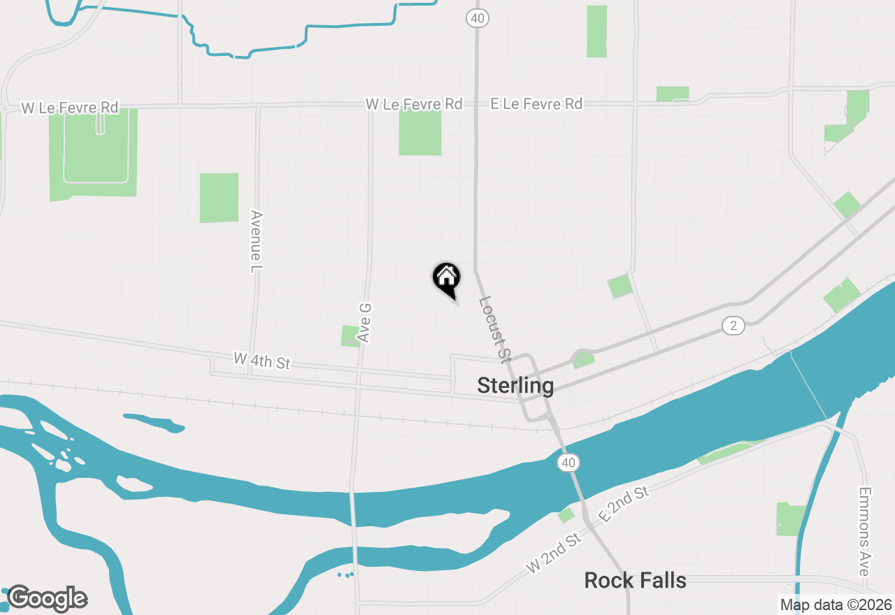 Map of 304 1/2 W 7th Street, Sterling, IL 61081