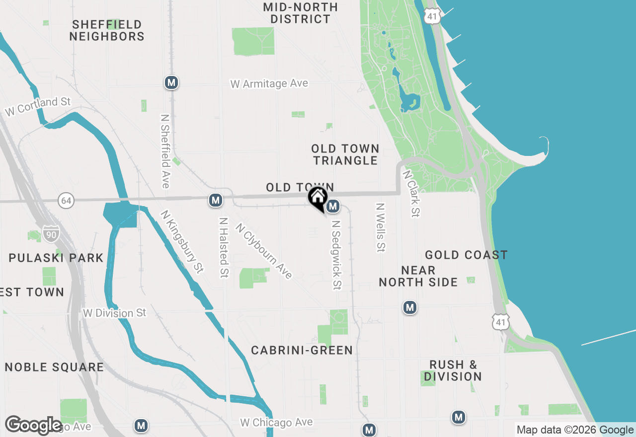 Map of 1508 N Hudson Avenue #2, Chicago, IL 60610