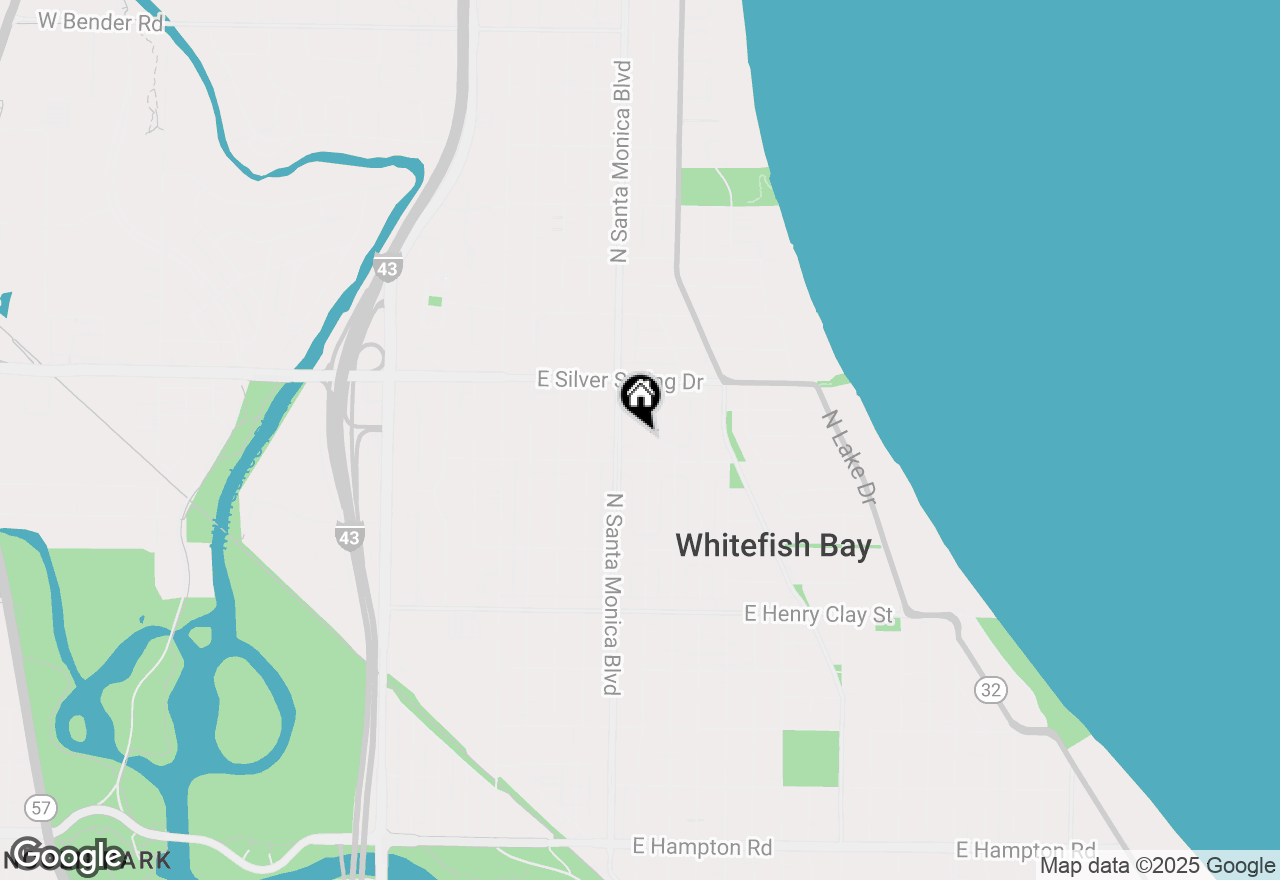 Map of 5525 N Berkeley Blvd, Whitefish Bay, WI 53217