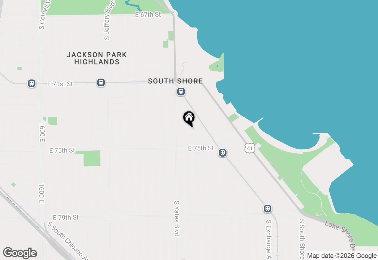 Map of 2448 E 74th Street, Chicago, IL 60649