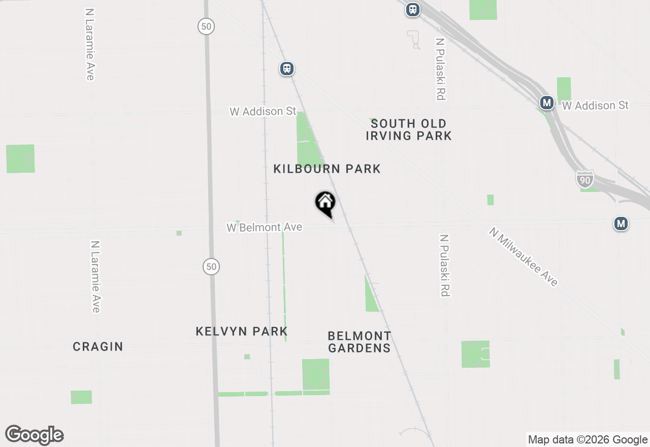 Map of 3204 N Kostner Avenue #205, Chicago, IL 60618