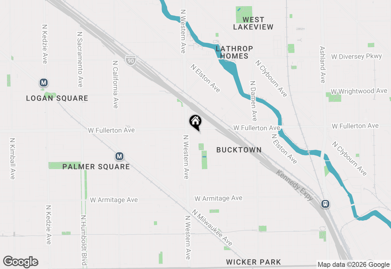 Map of 2326 W Medill Avenue, Chicago, IL 60647