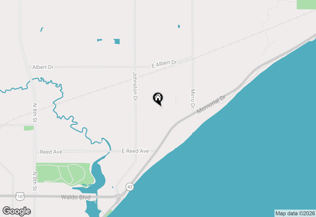 Map of 1604 Holly Dr, Manitowoc, WI 54220