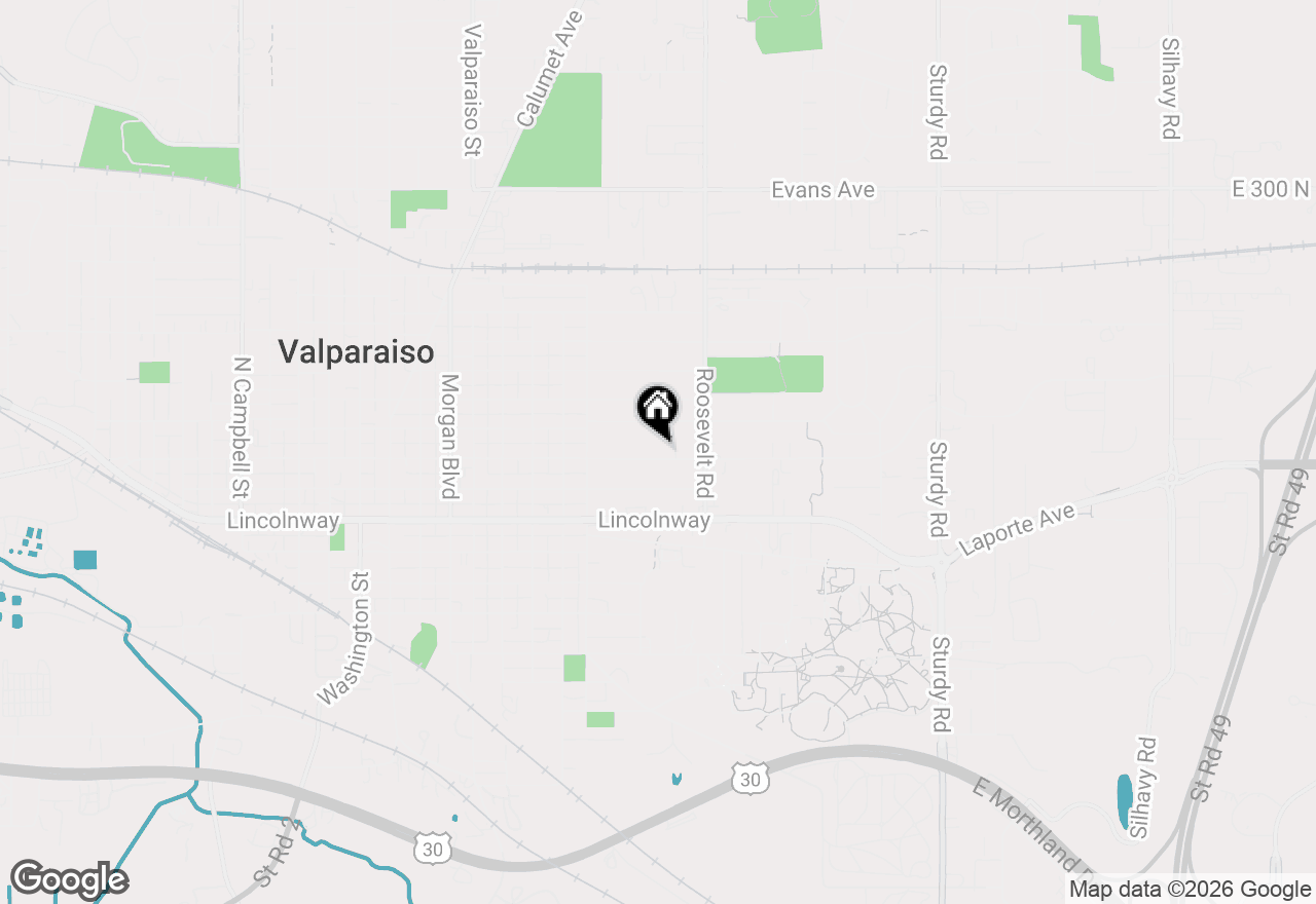 Map of 1001 E Chicago Street, Valparaiso, IN 46383