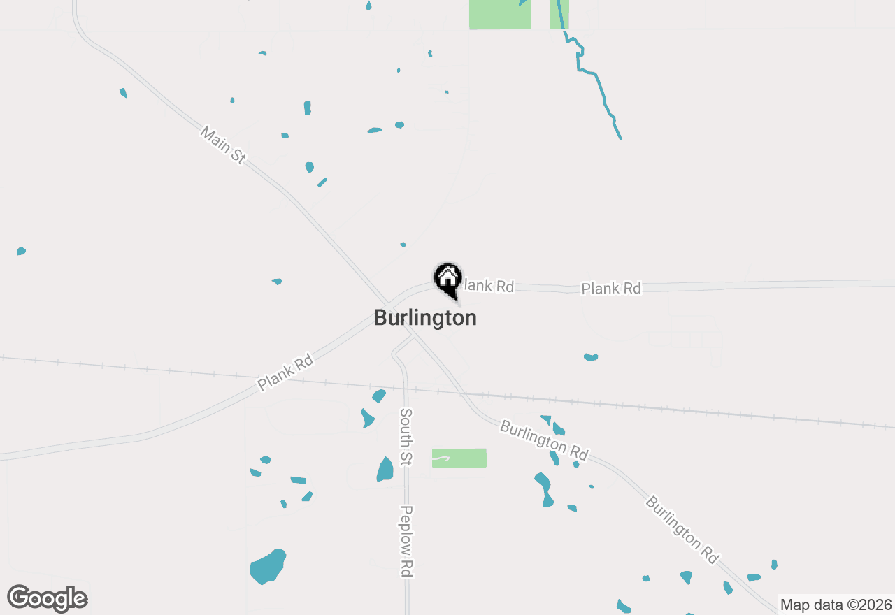 Map of 254 E Old Plank Road, Burlington, IL 60109