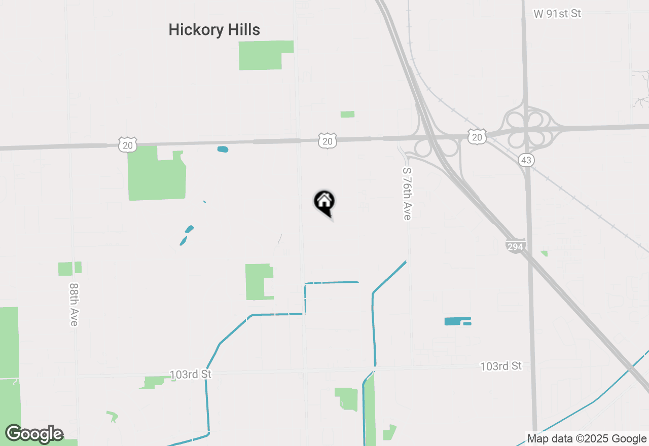Map of 7906 W 98th Street, Hickory Hills, IL 60457