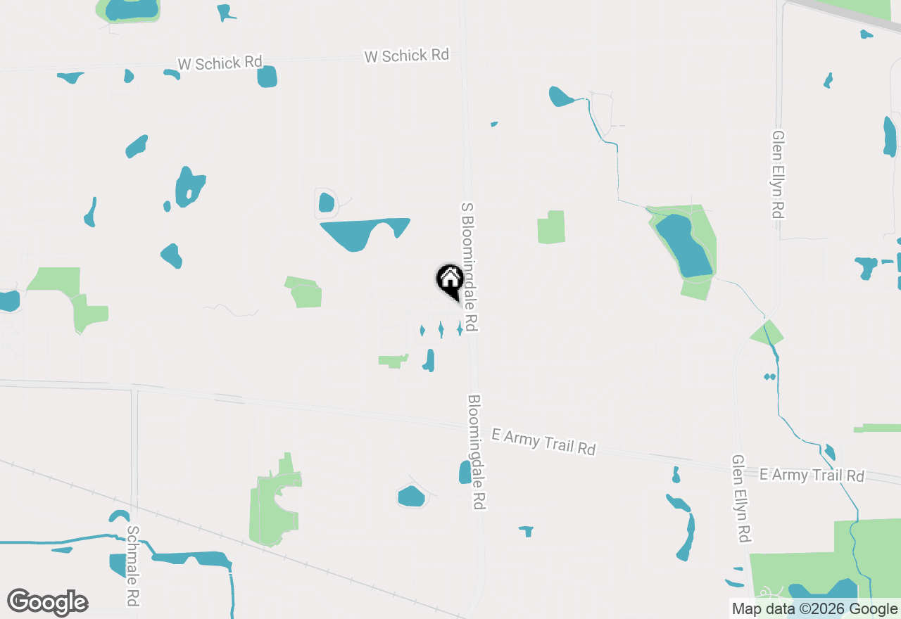 Map of 164 Dunteman Drive #101, Glendale Heights, IL 60139