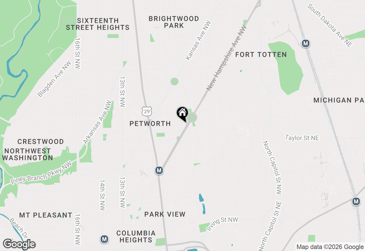 Map of 609 Upshur Street Nw #3, Washington, DC 20011