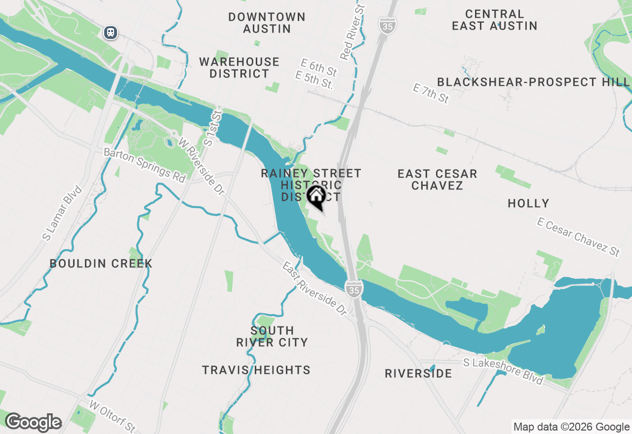 Map of 44 East Ave #2101, Austin, TX 78701