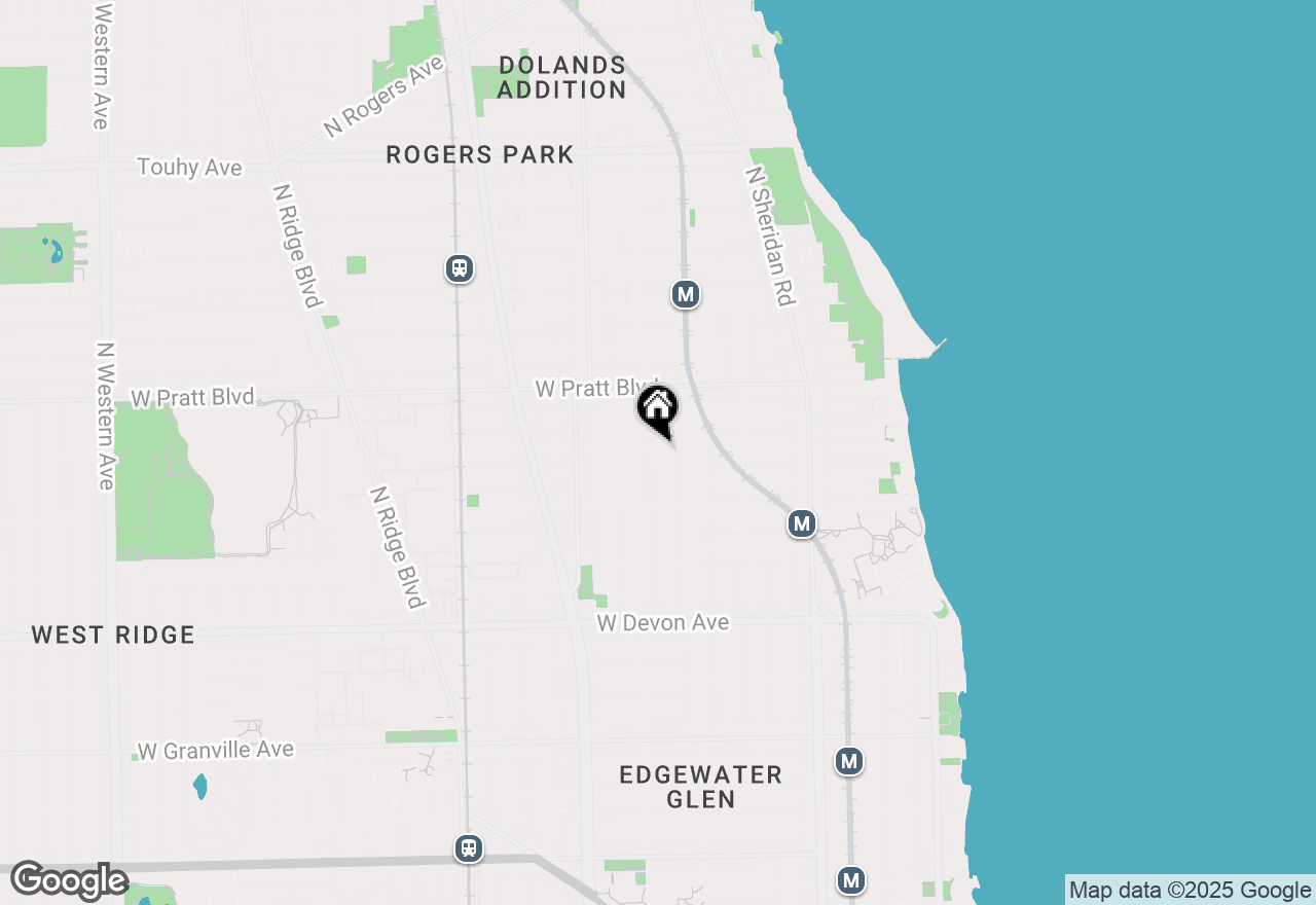 Map of 6654 N Newgard Avenue #2, Chicago, IL 60626