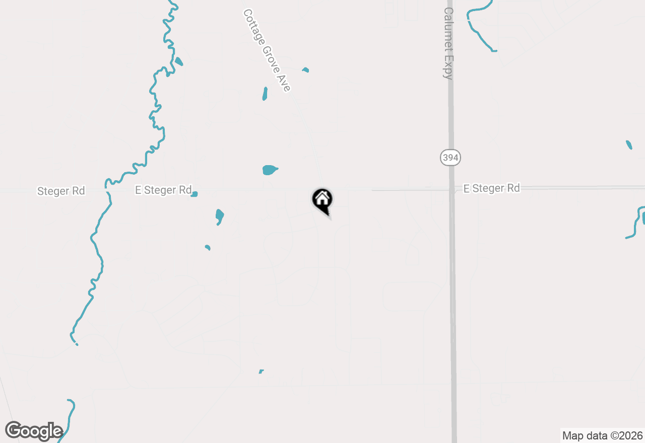 Map of 3463 Donovan Drive, Crete, IL 60417
