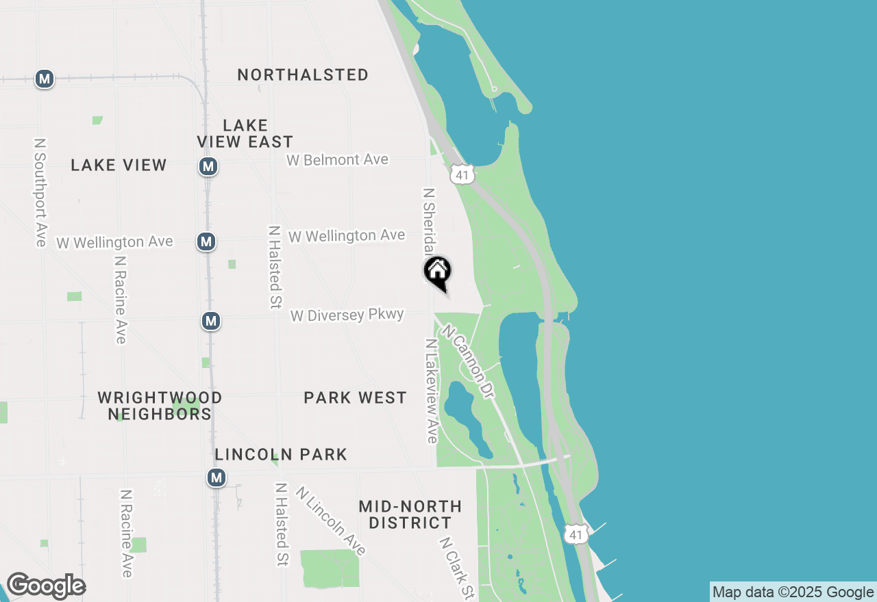 Map of 340 W Diversey Parkway #420, Chicago, IL 60657