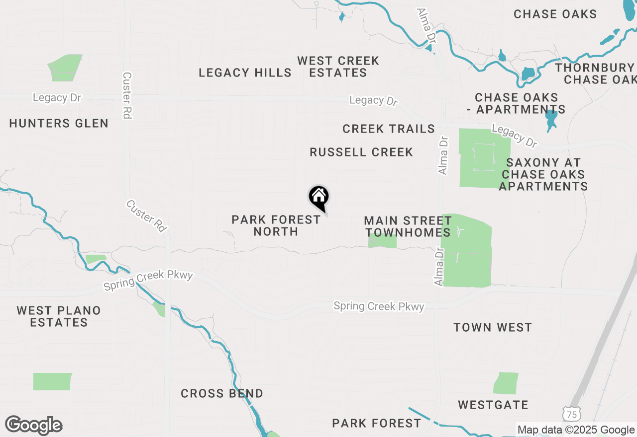 Map of 1433 Coffeyville Trail, Plano, TX 75023