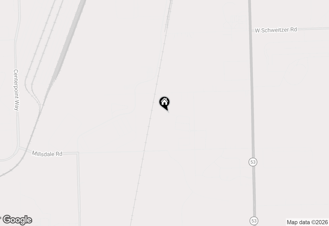 Map of 603 Adirondack Court, Joliet, IL 60436