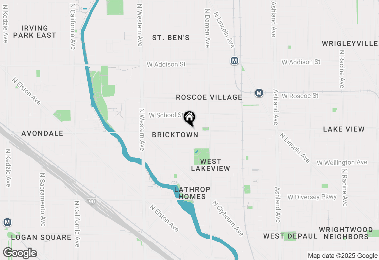 Map of 2110 W Belmont Avenue #1, Chicago, IL 60618