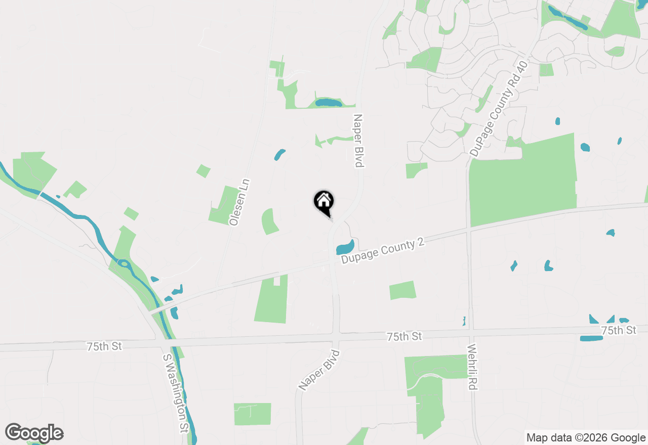 Map of 1125 Huntleigh Drive, Naperville, IL 60540