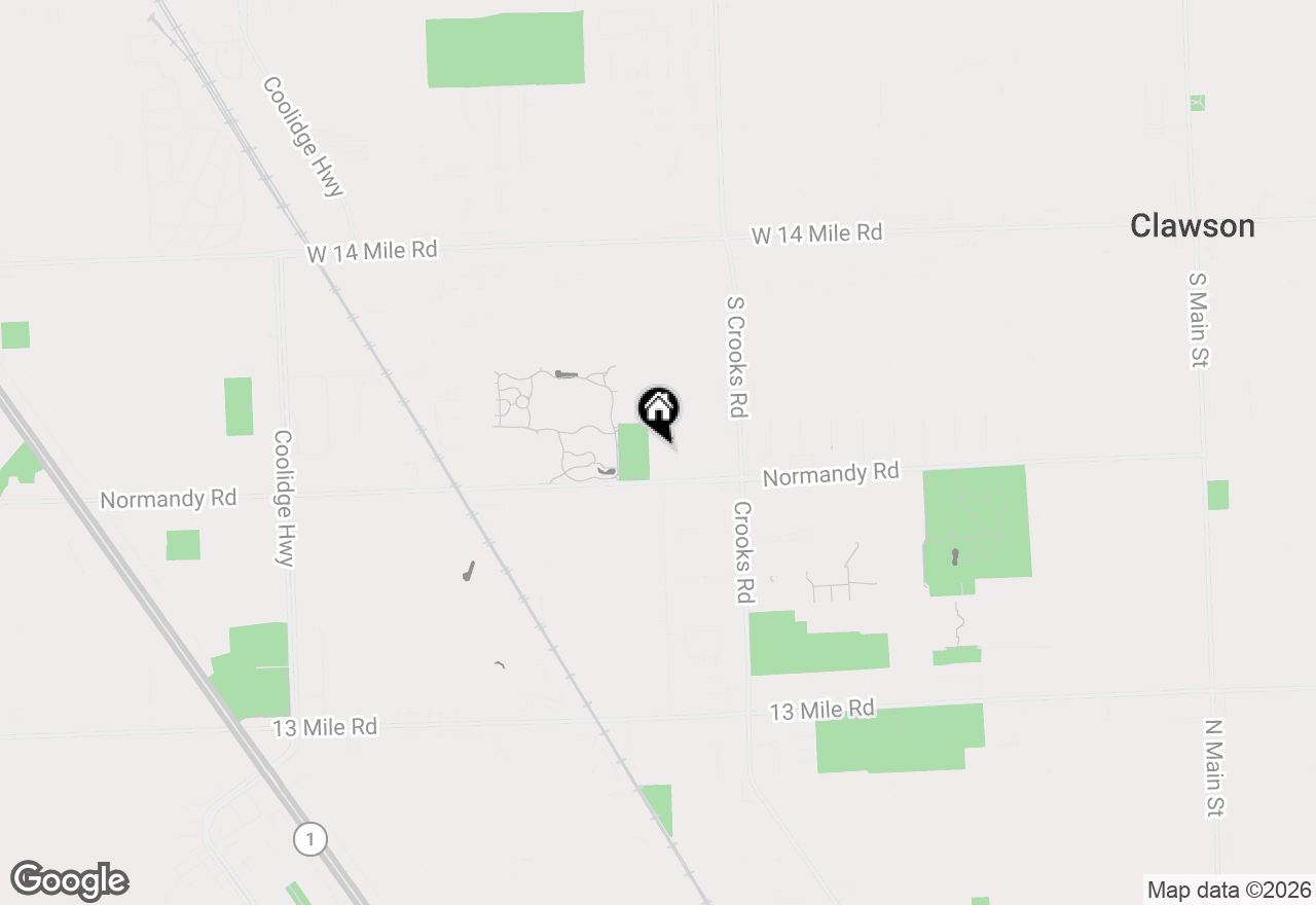 Map of 4228 Rosewold Avenue, Royal Oak, MI 48073