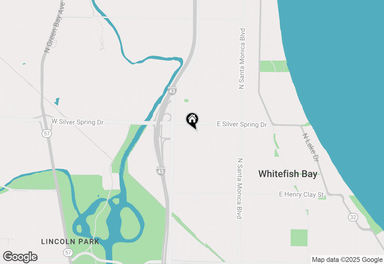 Map of 5564 N Mohawk Ave, Glendale, WI 53217