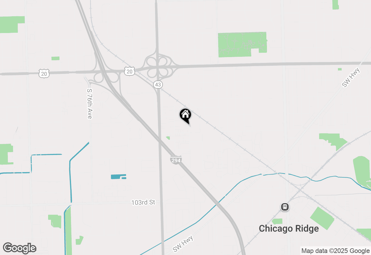 Map of 9830 Sayre Avenue #7, Chicago Ridge, IL 60415