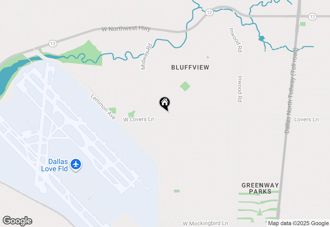 Map of 4519 Elsby Avenue, Dallas, TX 75209