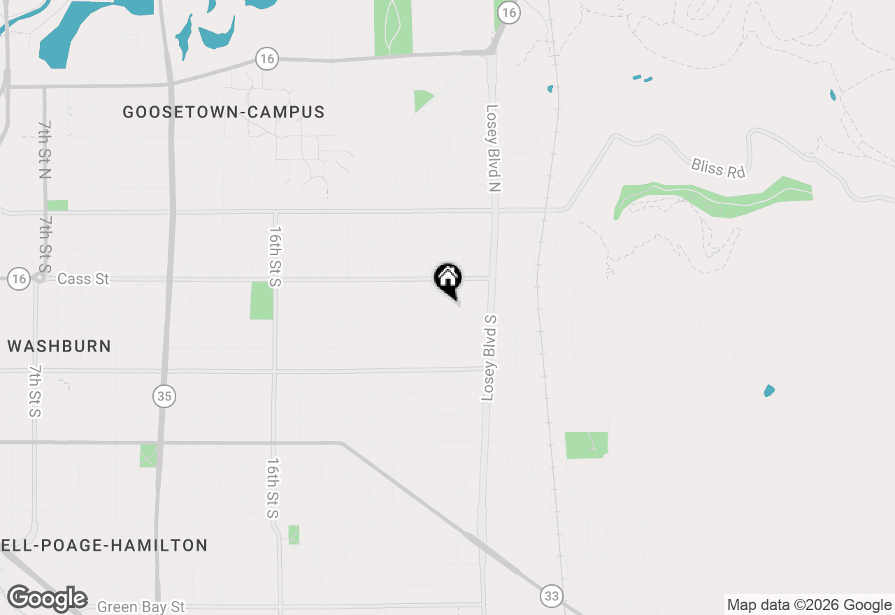 Map of 342 23rd St S, La Crosse, WI 54601
