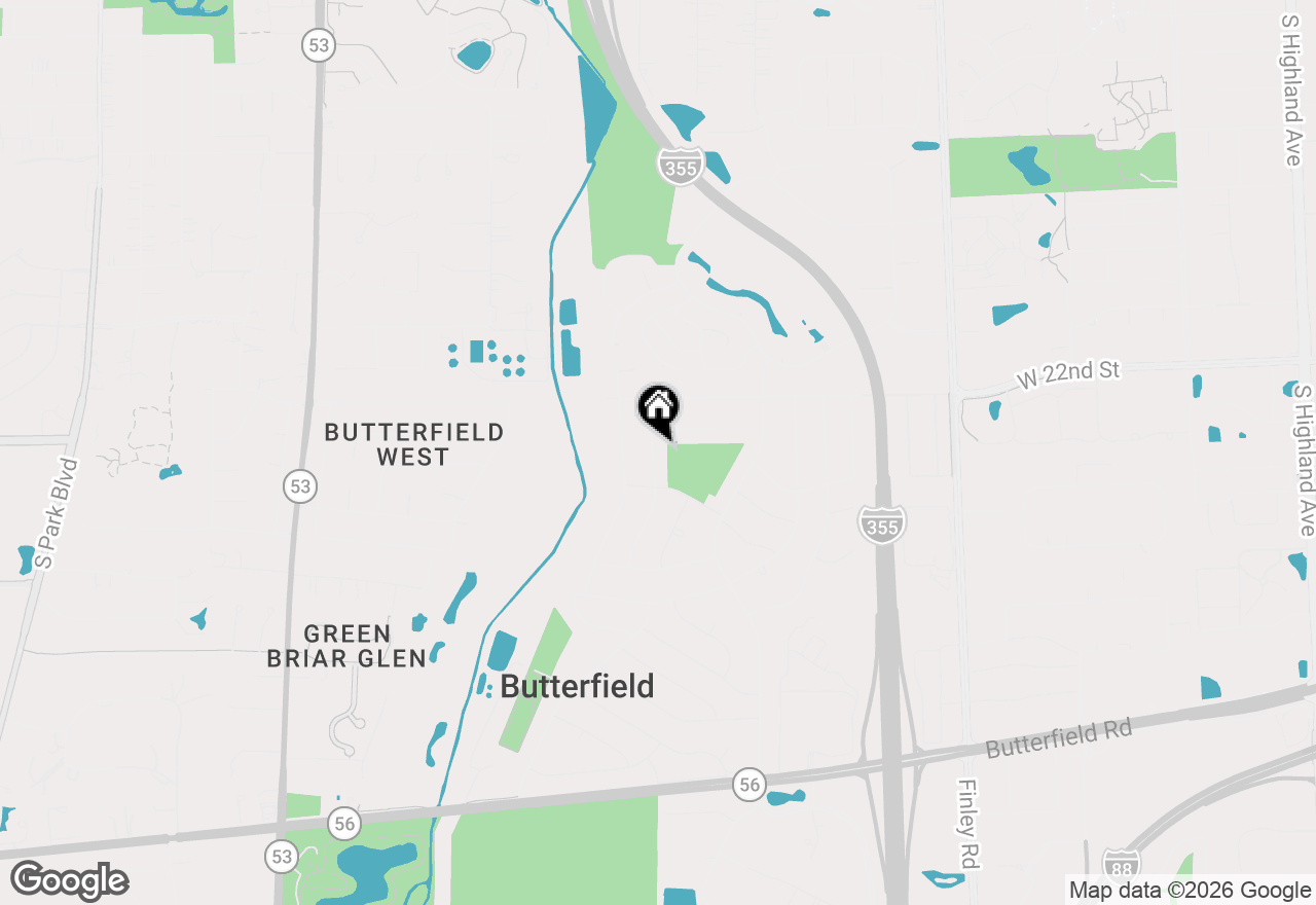 Map of 2S121 Ivy Lane, Lombard, IL 60148