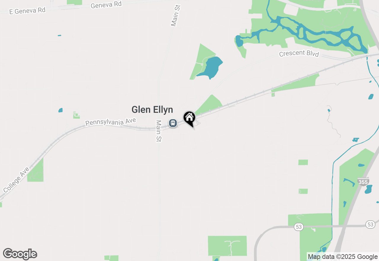 Map of 610 Duane Street, Glen Ellyn, IL 60137