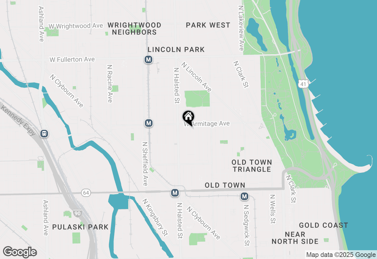 Map of 1955 N Burling Street, Chicago, IL 60614