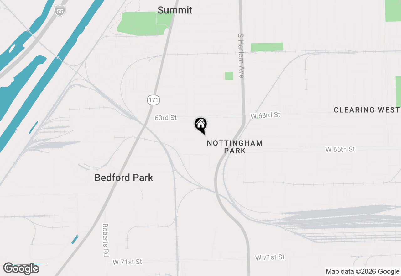 Map of 7421 W 64th Street, Summit, IL 60501