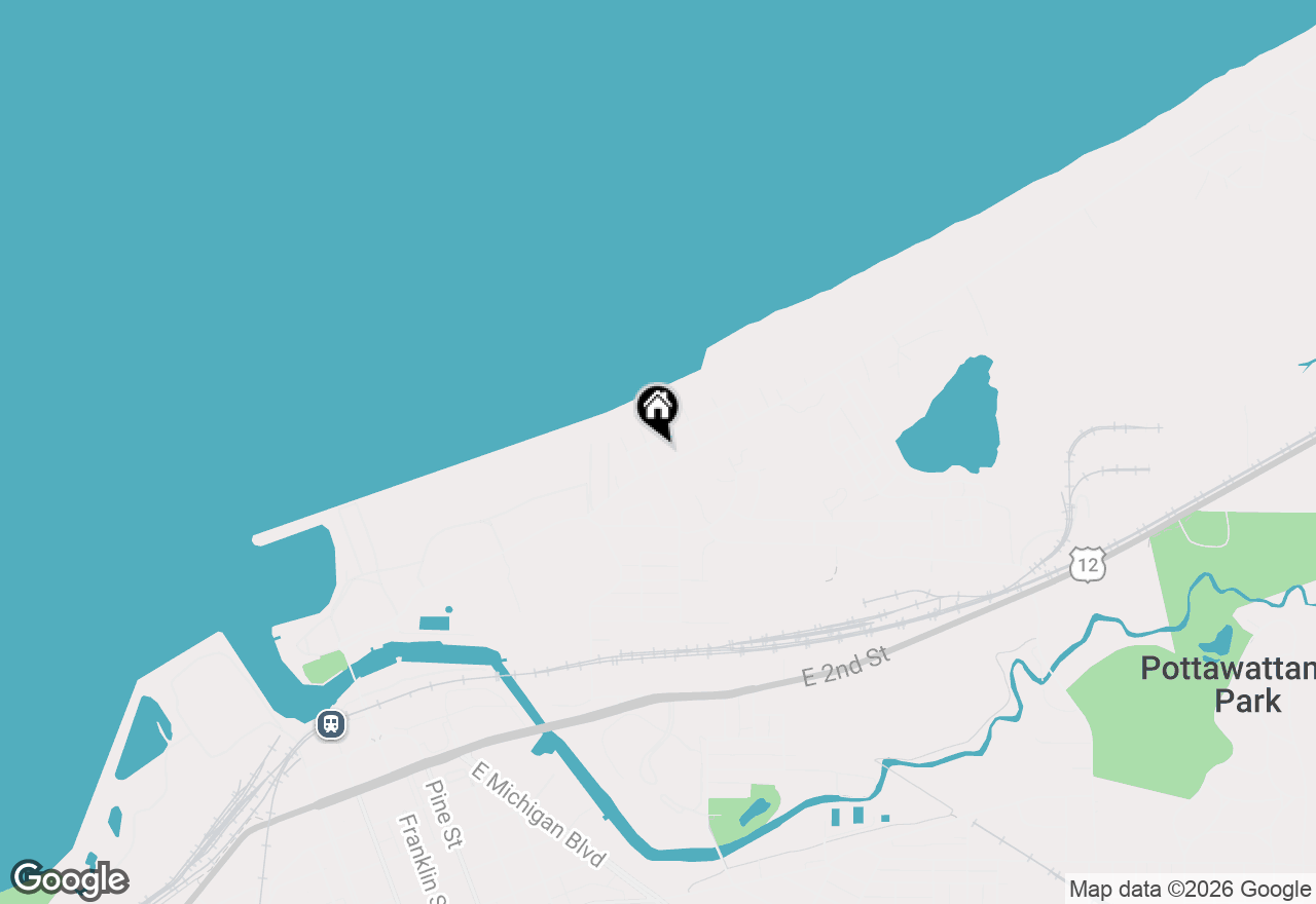 Map of 115 N Lake Avenue, Michigan City, IN 46360