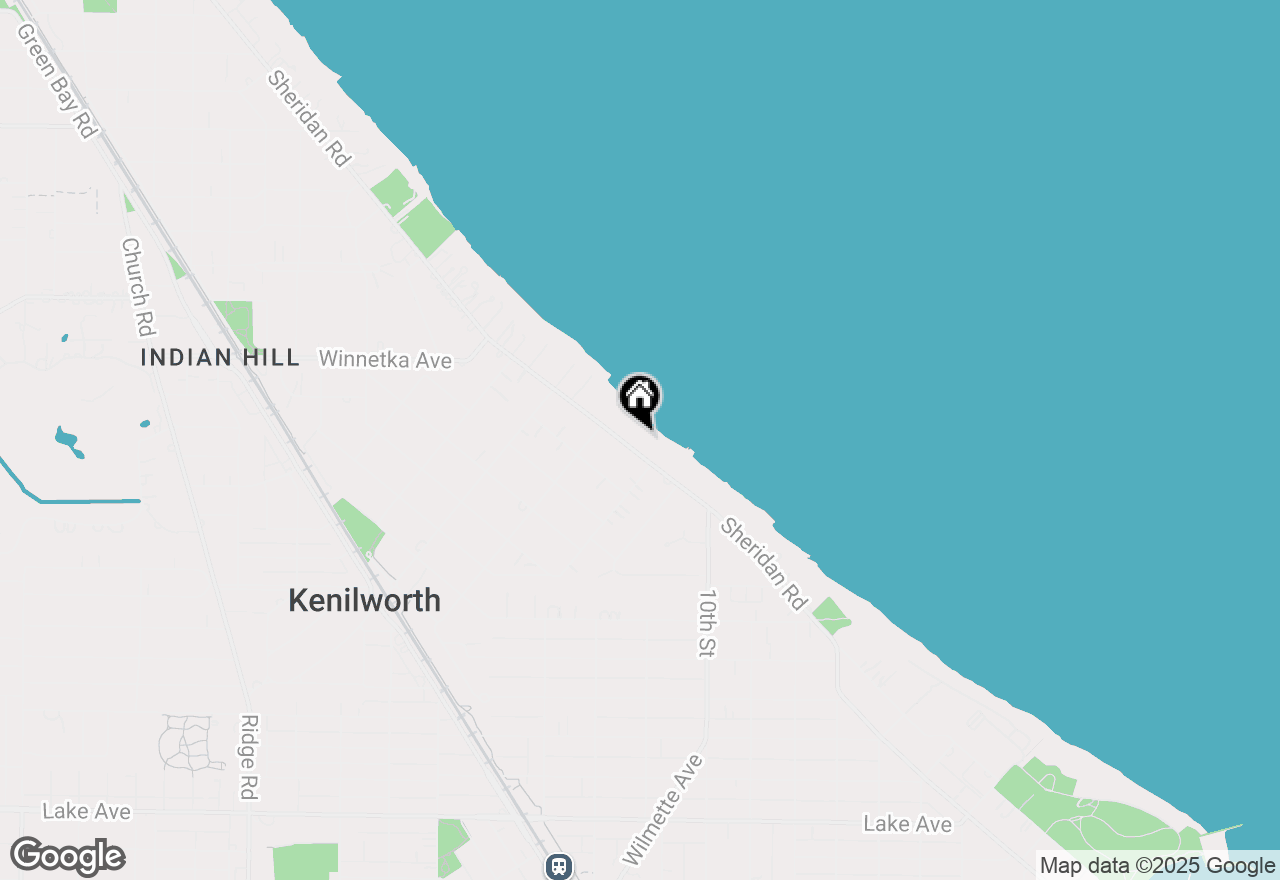 Map of 219 Sheridan Road, Kenilworth, IL 60043