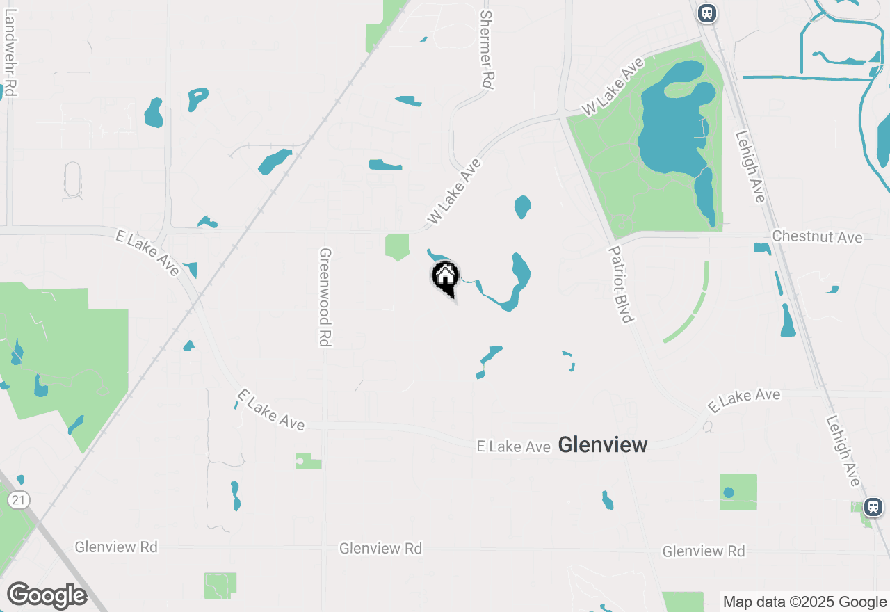 Map of 1597 Monterey Drive, Glenview, IL 60026