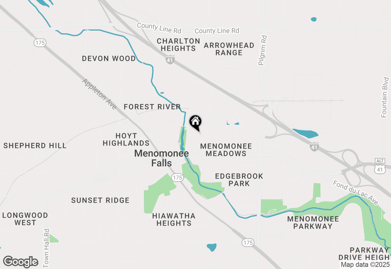 Map of N89W16328 Cleveland Ave, Menomonee Falls, WI 53051