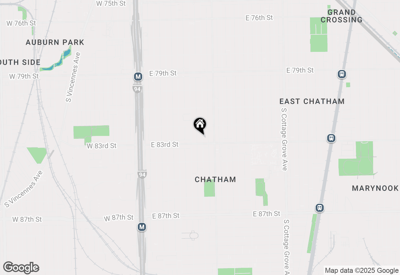 Map of 8240 S Calumet Avenue, Chicago, IL 60619