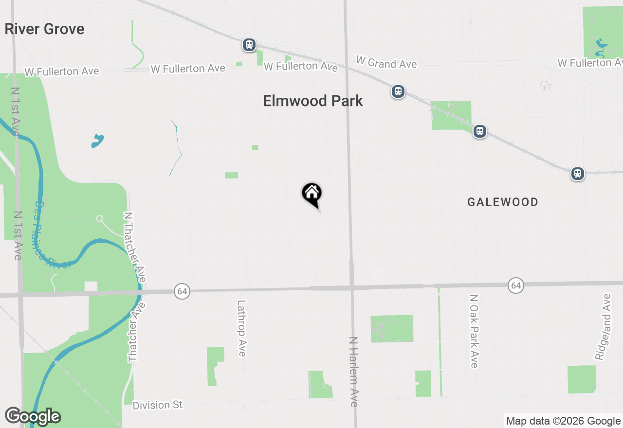 Map of (Address confidential), Elmwood Park, Illinois 60707