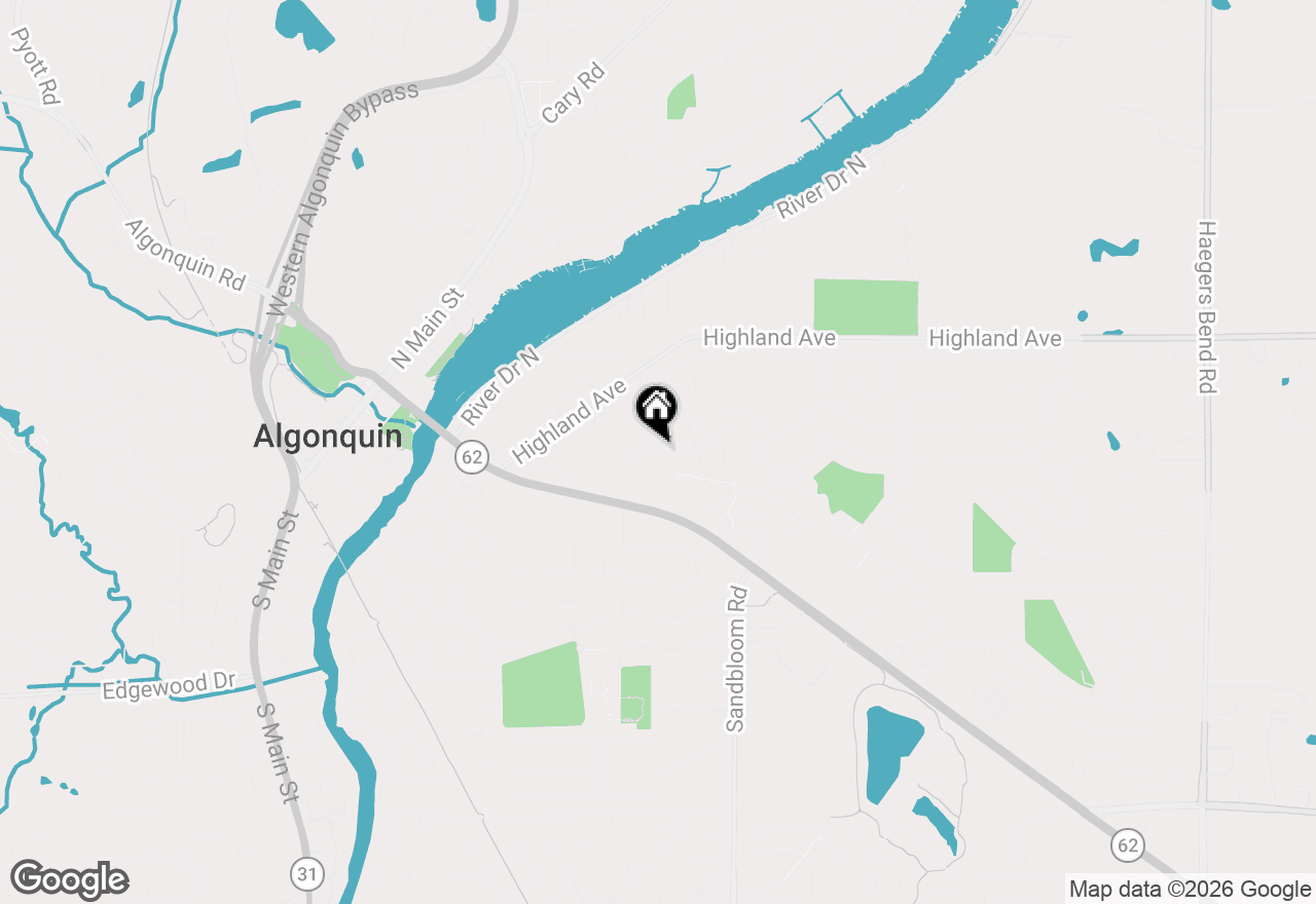 Map of 973 Old Oak Circle, Algonquin, IL 60102