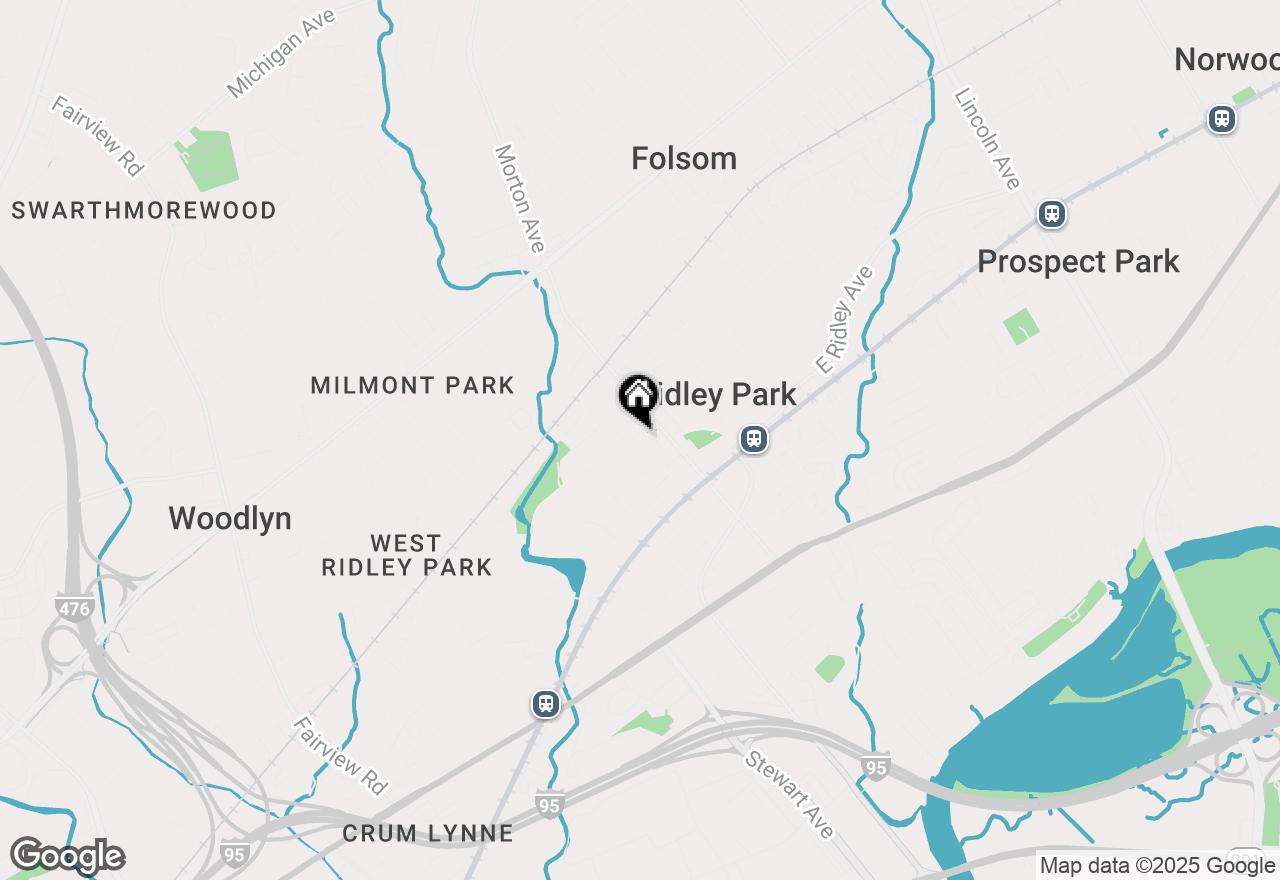 Map of  Harrison Street, Ridley Park, PA 19078