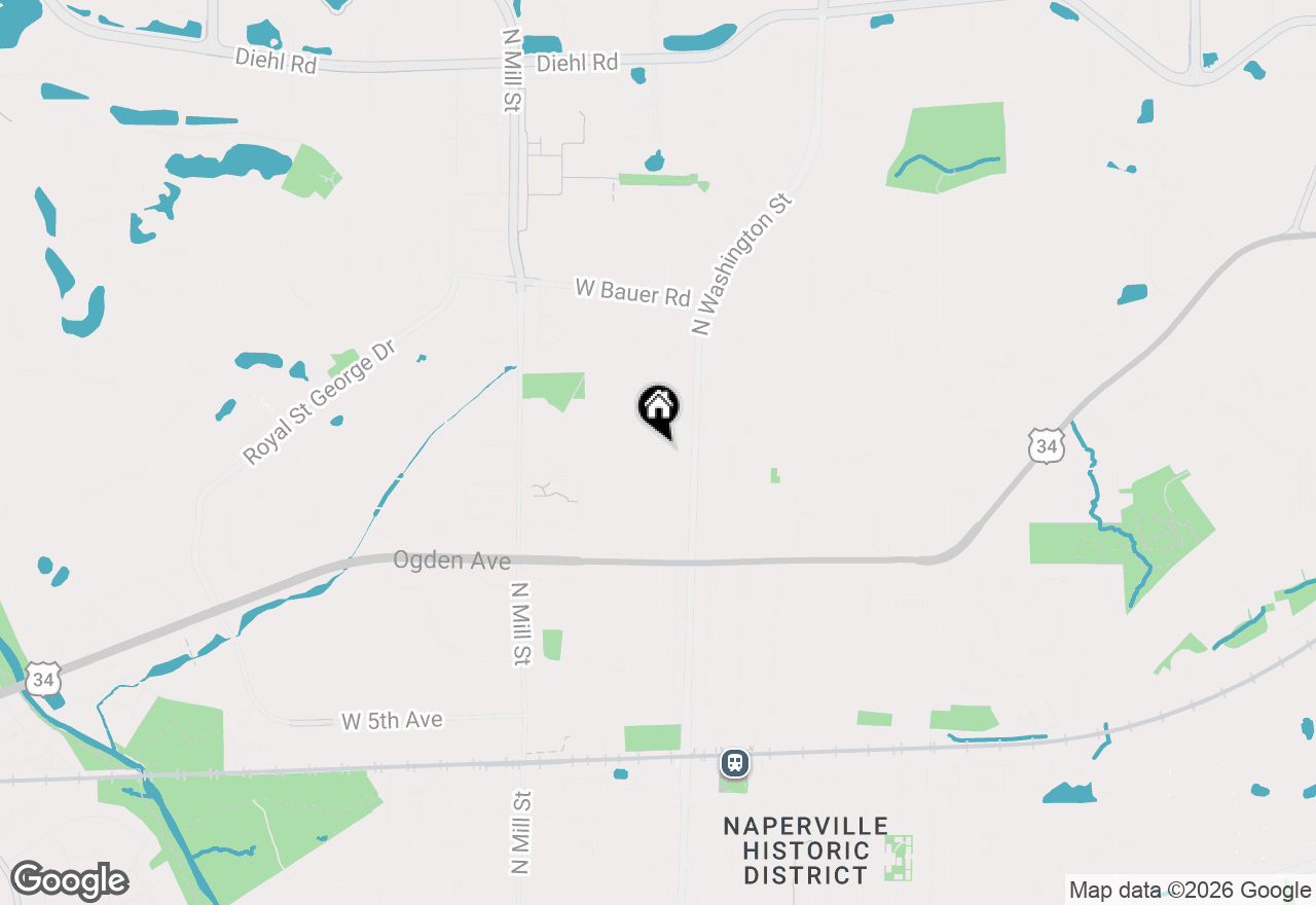 Map of 1135 N Main Street, Naperville, IL 60563