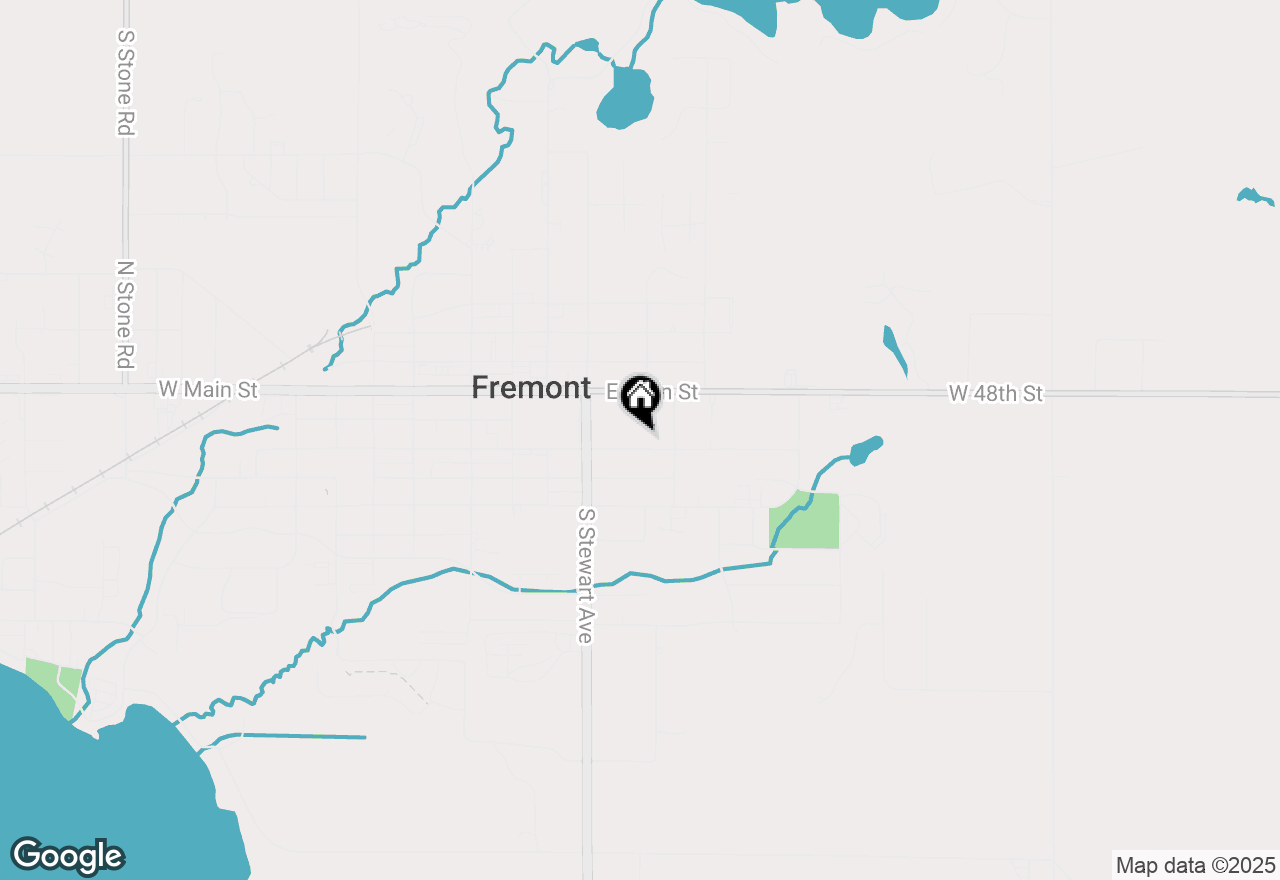 Map of 343 E Maple Street, Fremont, MI 49412