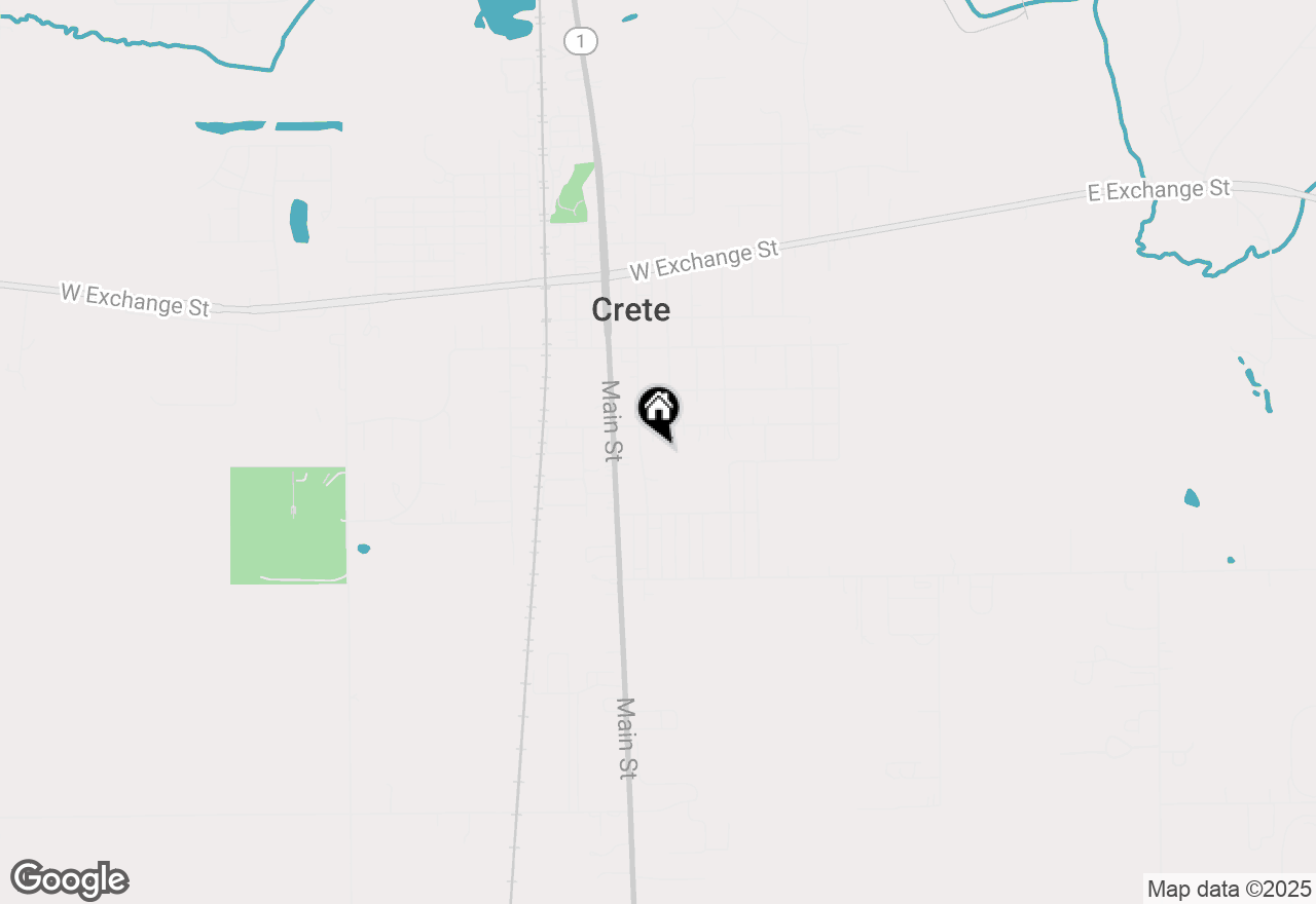 Map of 1513 Wood Street, Crete, IL 60417