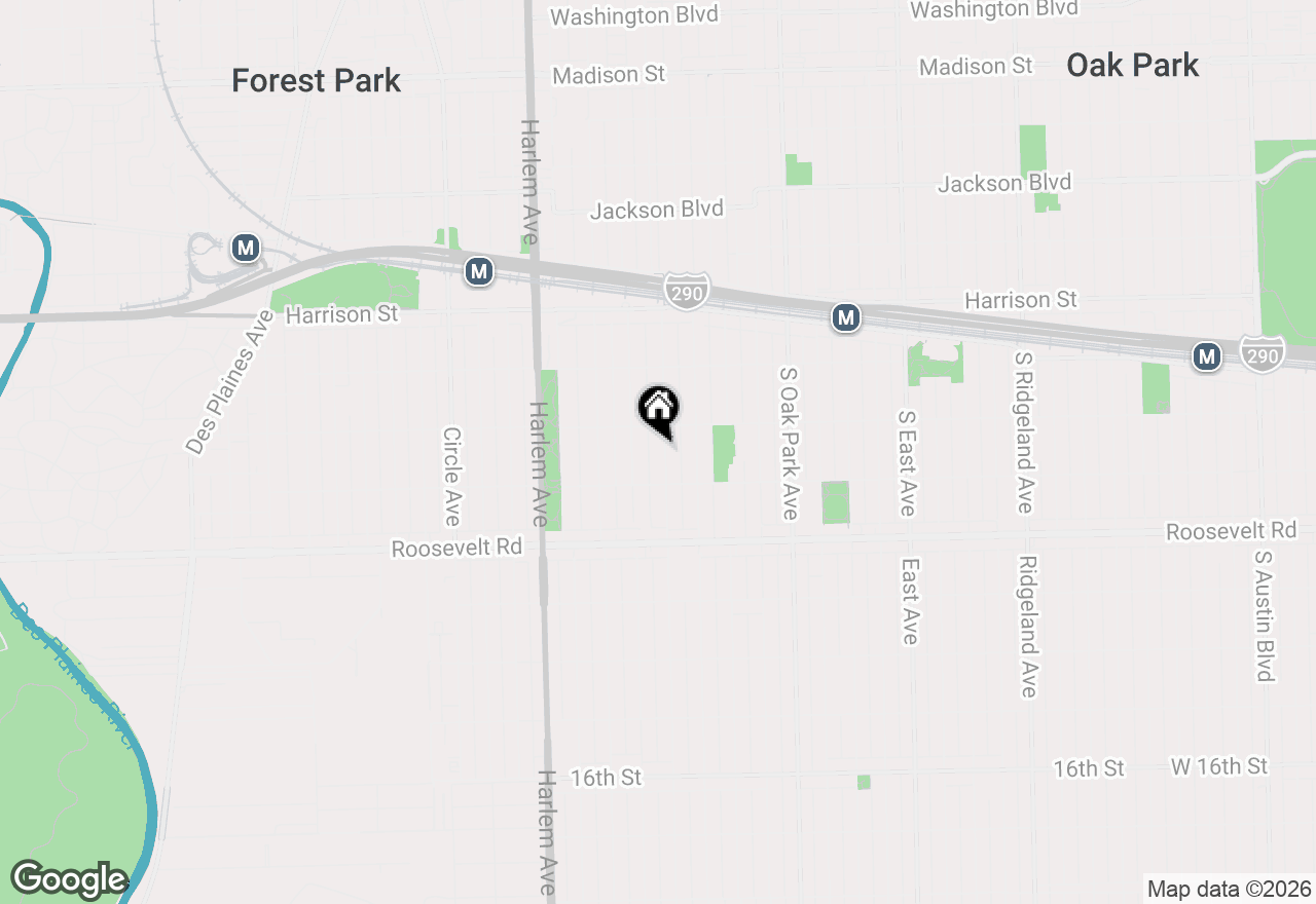 Map of (Address confidential), Oak Park, Illinois 60304