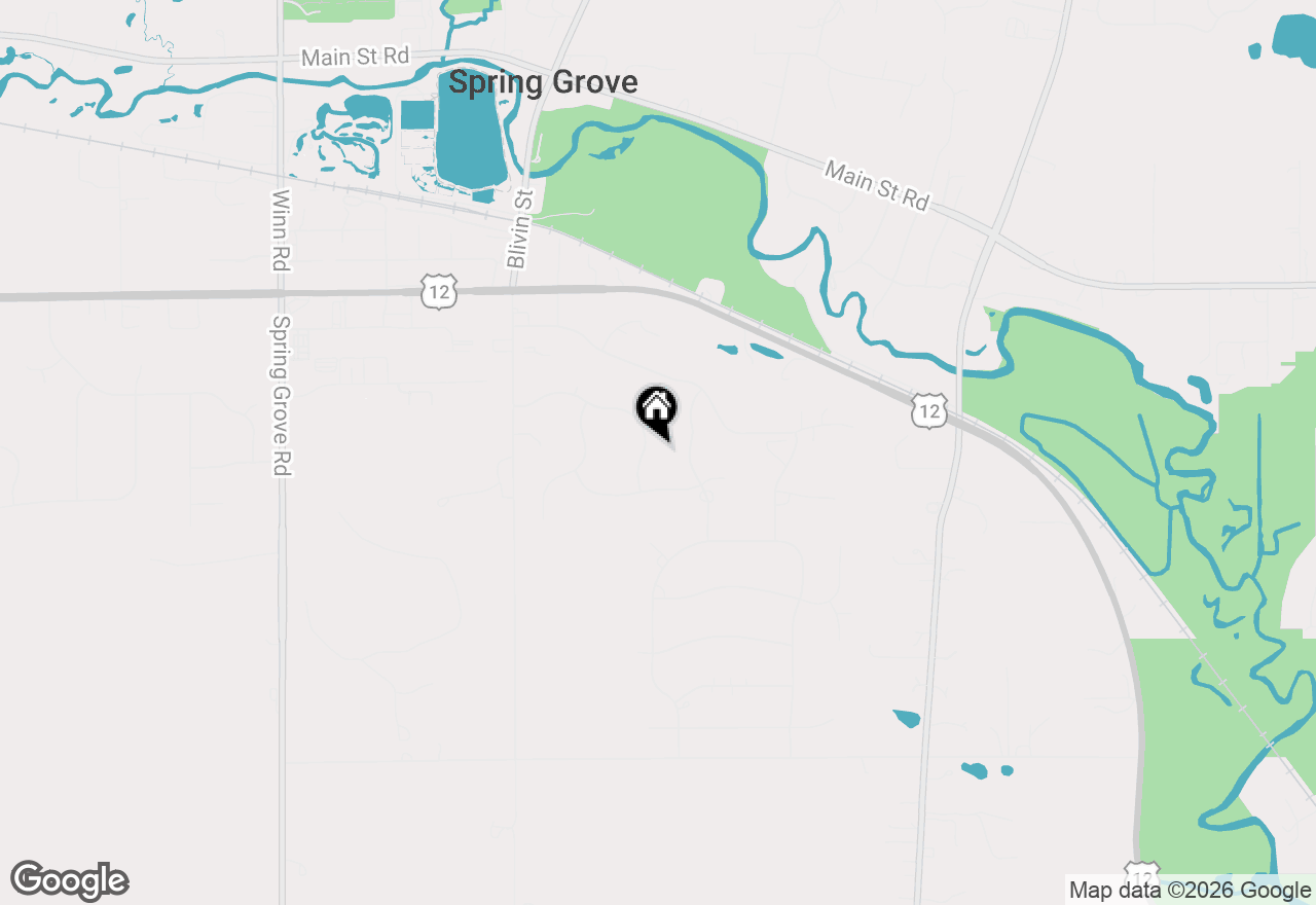 Map of 1848 Red Oak Lane, Spring Grove, IL 60081