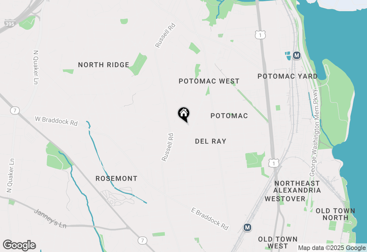 Map of 14 W Del Ray Avenue, Alexandria, VA 22301