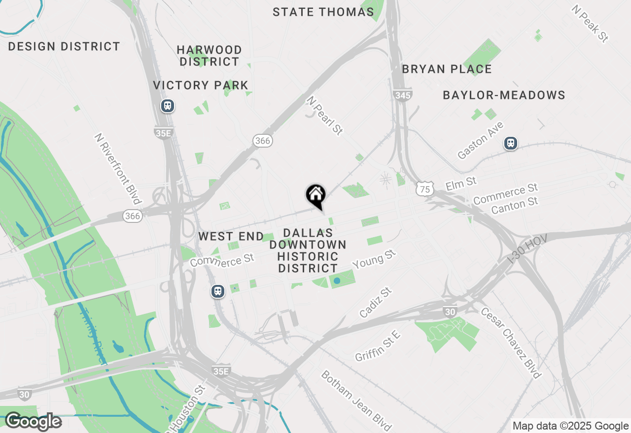 Map of 1505 Elm Street #1004, Dallas, TX 75201