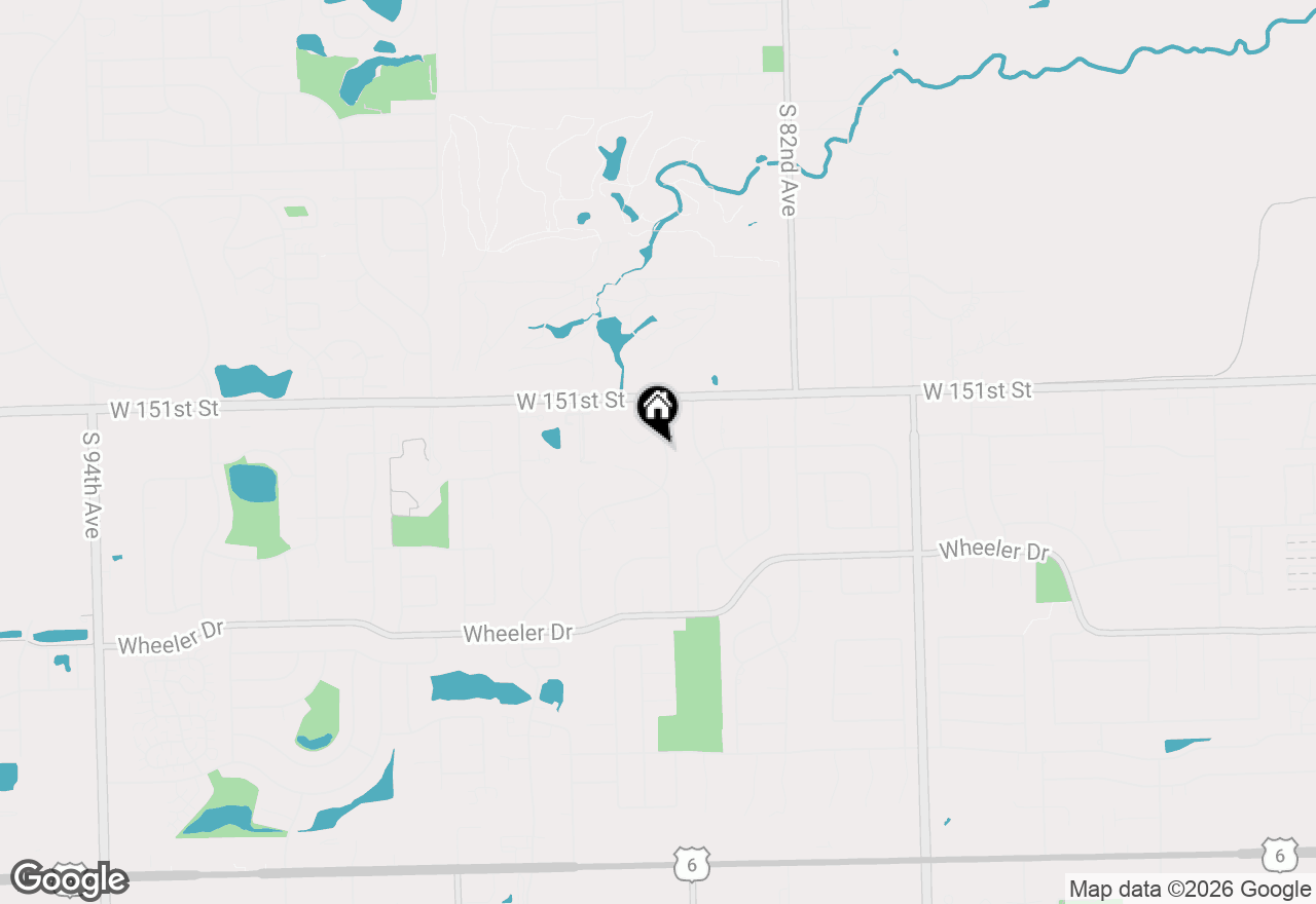 Map of 15150 Teebrook Drive, Orland Park, IL 60462