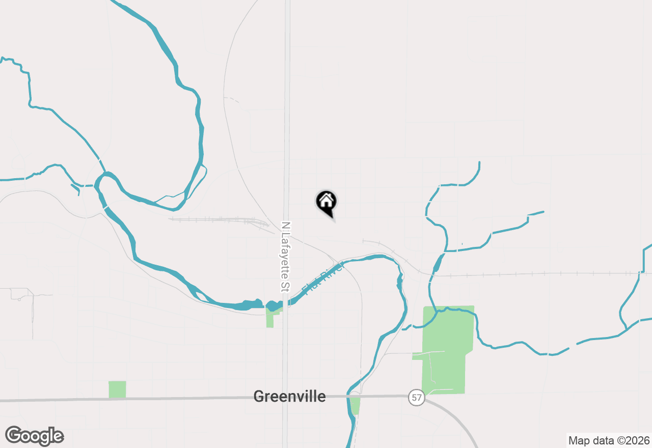 Map of 315 E Coffren Avenue, Greenville, MI 48838